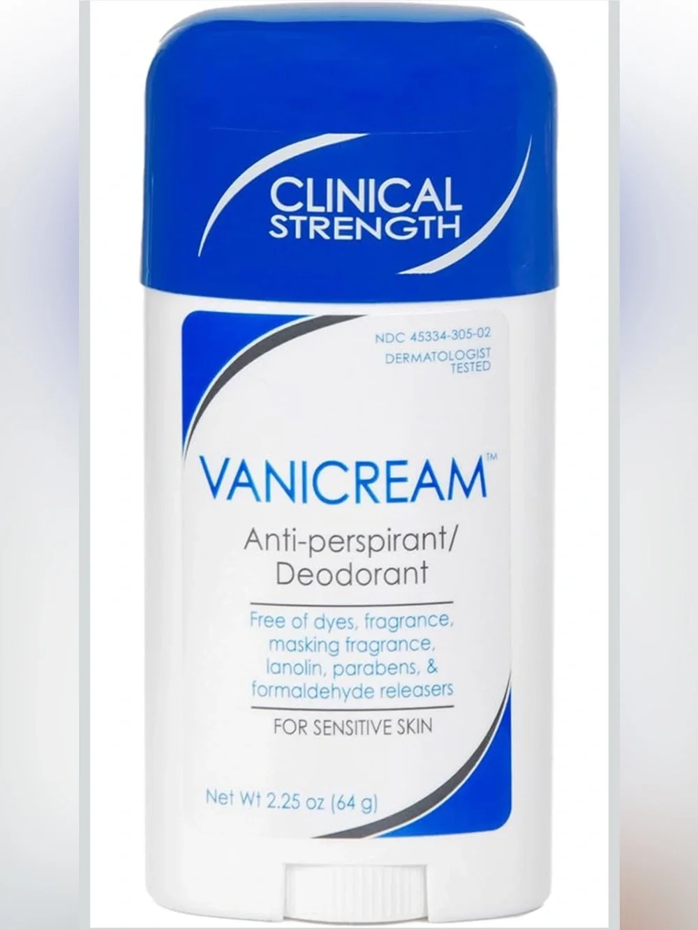 3-Pack Vanicream Antiperspirant Deodorant Sensitive Skin Unscented 3 Sticks